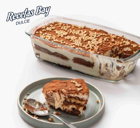 Tiramisú de chocolate blanco